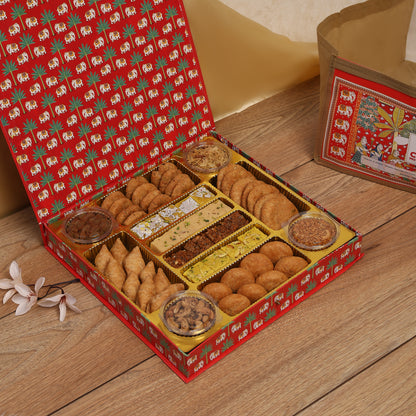 Royal Bhaji Box - Red